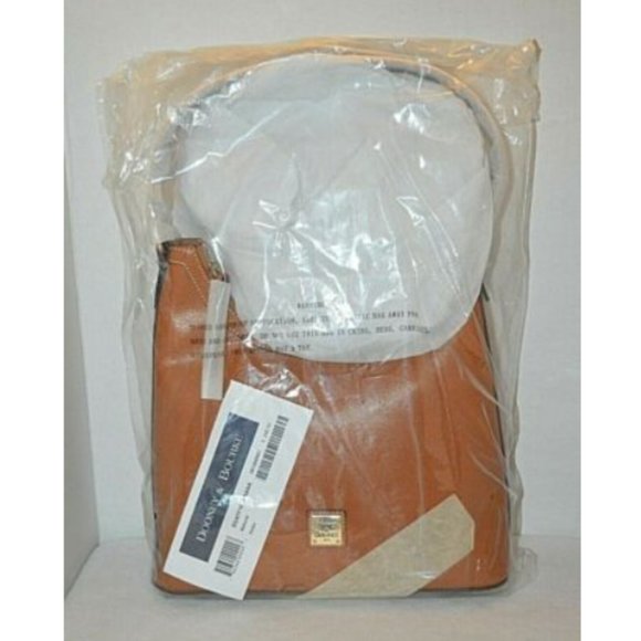 Dooney & Bourke Saffiano Italian Leather Brown Bag - Picture 12 of 12